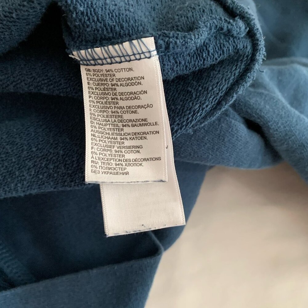 The North Face Half Dome Blue Hoodie Sweatshirt Mens Large Embroidered - Picture 9 of 10